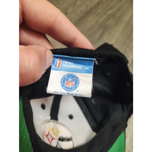 New Vintage 90s Pittsburgh Steelers Twins Wool NFL Snapback Hat Cap - Picture 5 of 6